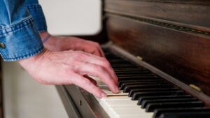 A Piano available at a skilled nursing facility nursing home